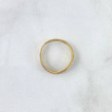 Anillo Lineas Cruzadas 1,6gr / T6 1/4 / Circones Blancos Dos Oros Amarillo Blanco