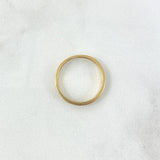Anillo Medio Carril 1.45gr / T5 3/4 / Circones Blancos Oro Amarillo