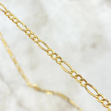 Cadena Figaro 4.15gr / 60cm / 3.3mm Oro Amarillo +0 *