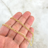 Cadena Figaro 4.15gr / 60cm / 3.3mm Oro Amarillo +0 *