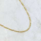 Cadena Figaro 4.15gr / 60cm / 3.3mm Oro Amarillo +0 *