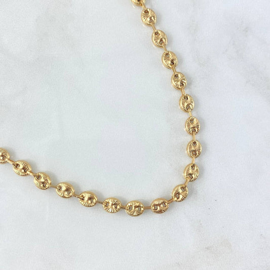 Cadena GC 14.65gr / 65cm / 4.9mm Diamantada Oro Amarillo 18K