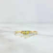 Anillo Solitario Marquesa Horizontal 0.9gr / T7 / Circon Amarillo Oro Amarillo