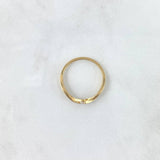 Anillo Solitario Infinito Triple 1.3gr / T5 1/2 / Circon Blanco Oro Amarillo