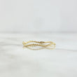 Anillo Trenza Zig - Zag 0.55gr / T7 / Delgado Oro Amarillo