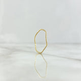 Anillo Trenza Zig - Zag 0.55gr / T7 / Delgado Oro Amarillo
