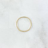 Anillo Trenza Zig - Zag 0.55gr / T7 / Delgado Oro Amarillo