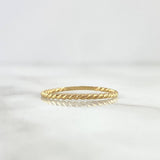 Anillo Trenzado 1gr / T5 1/2 Oro Amarillo 18K