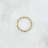 Anillo Trenzado 1.15gr / T5 3/4 / Liso Oro Amarillo 18K ©