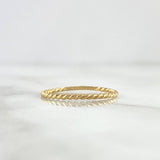 Anillo Trenzado 1.15gr / T5 3/4 / Liso Oro Amarillo 18K ©