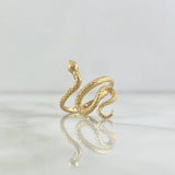 Anillo Serpiente 3.65gr / T4 1/2 / Texturizada Oro Amarillo