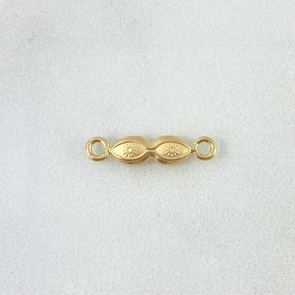 Herraje Ojos Santa Lucia 0.35gr / 1.6cm / Troquelado Mate Oro Amarillo ©