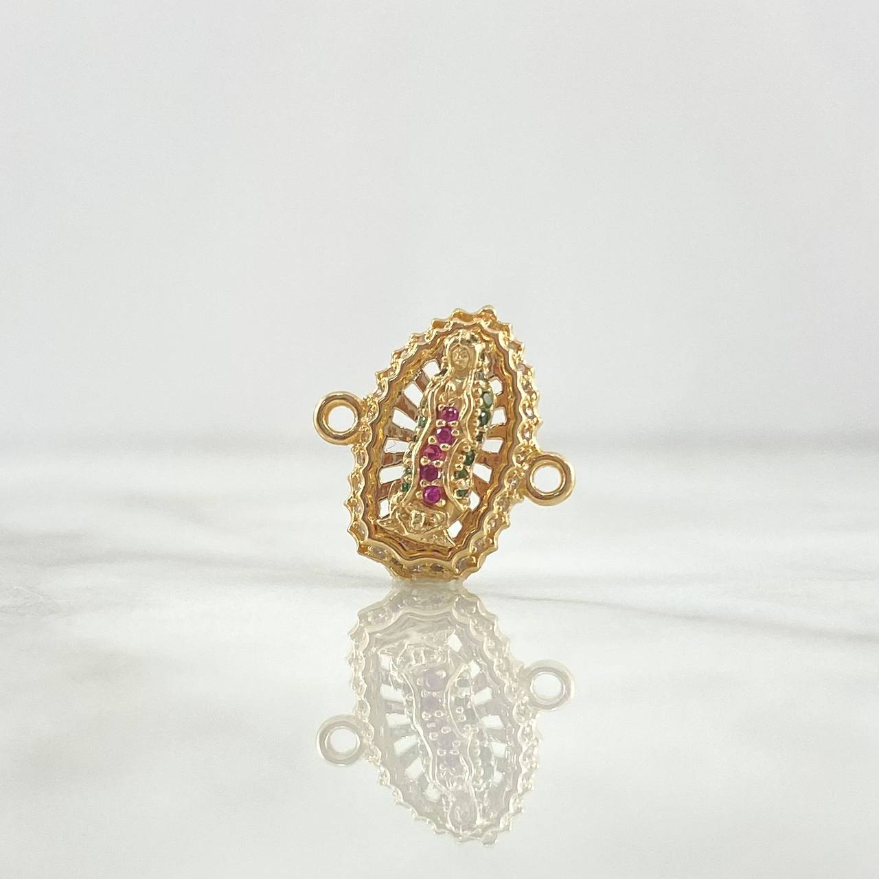 Herraje Virgen Guadalupe 2.65gr / 1.6cm / Circones Blancos Fucsias Verdes Oro Amarillo ©