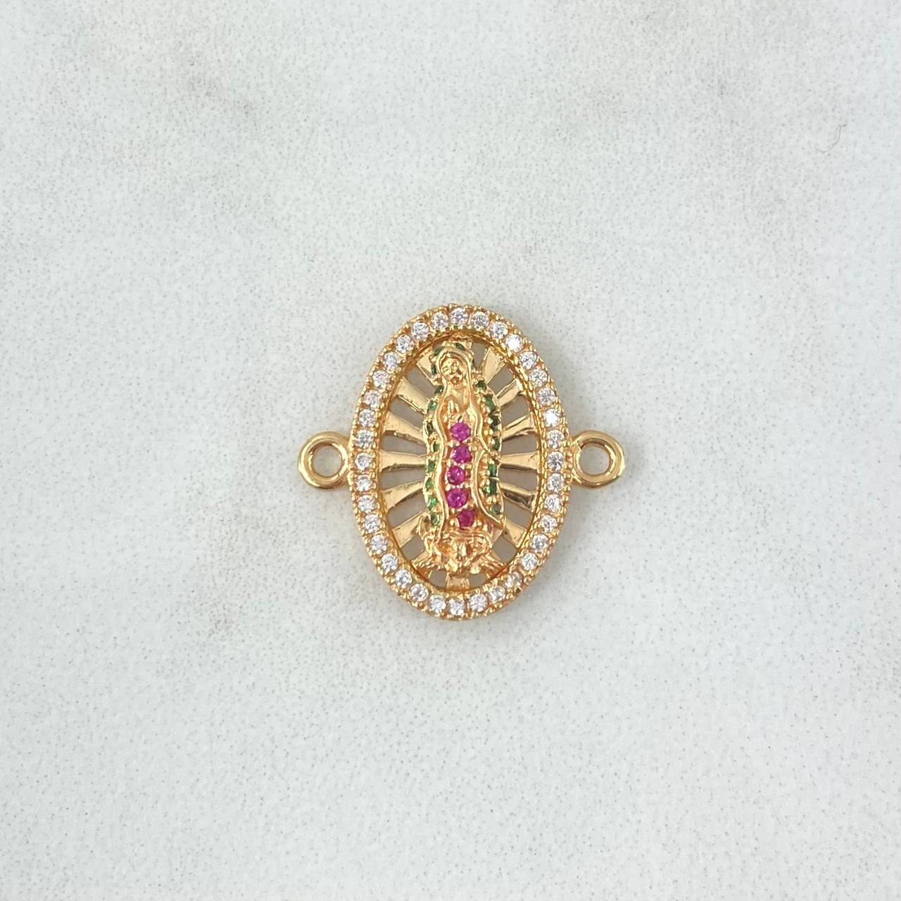 Herraje Virgen Guadalupe 2.1gr / 1.8cm / Circones Blancos Fucsias Verdes Oro Amarillo ©