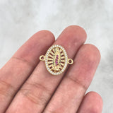 Herraje Virgen Guadalupe 2.1gr / 1.8cm / Circones Blancos Fucsias Verdes Oro Amarillo ©