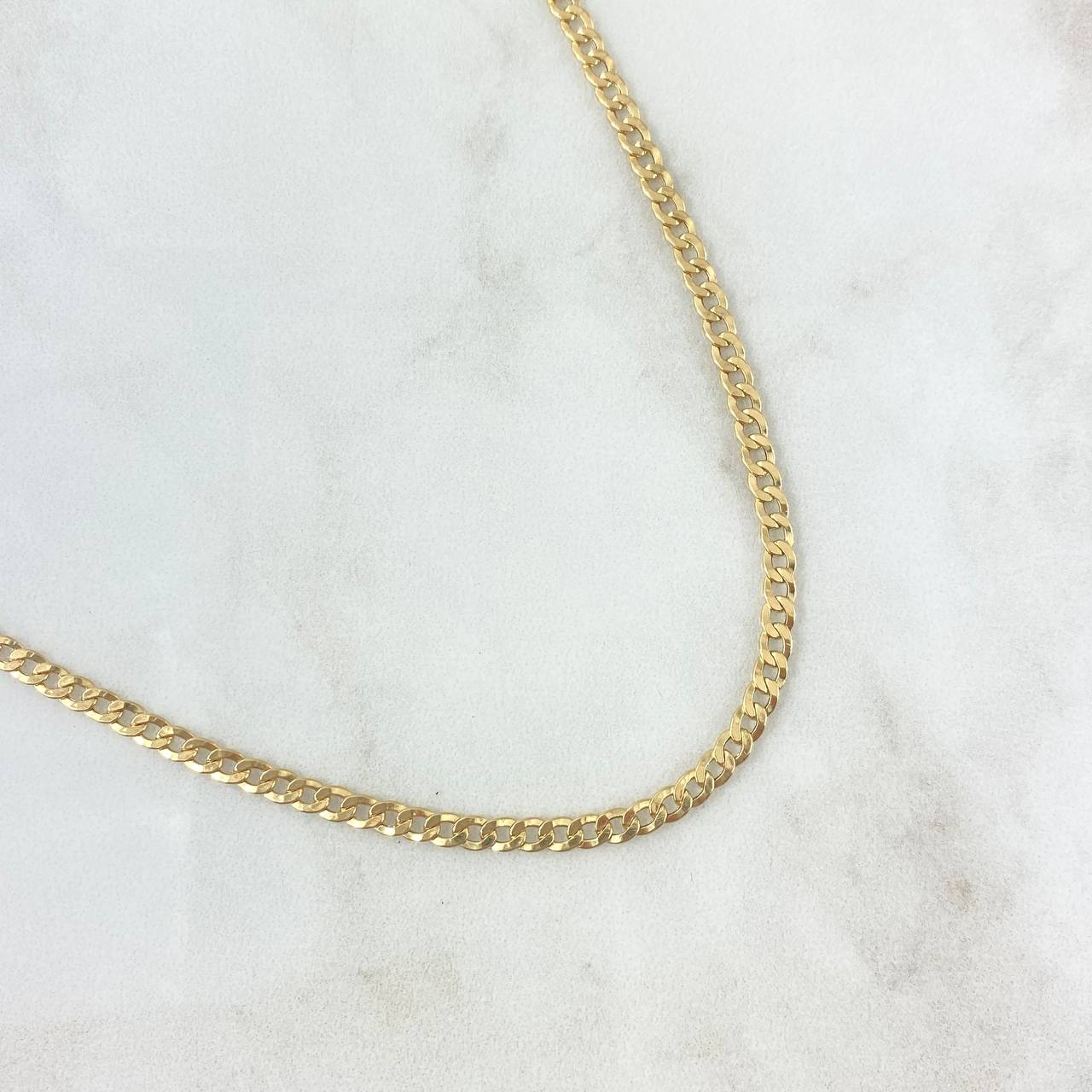 Cadena Cubana 6.35gr / 60cm / 3.3mm Oro Amarillo +0 ©