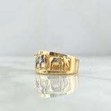 Anillo Tres Elefantes 5.6gr / T6 1/2 / Liso Oro Amarillo ©