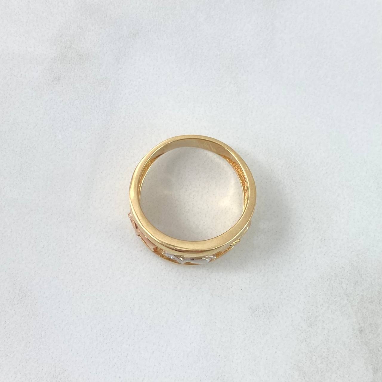 Anillo Tres Elefantes 5.6gr / T6 1/2 / Liso Oro Amarillo ©