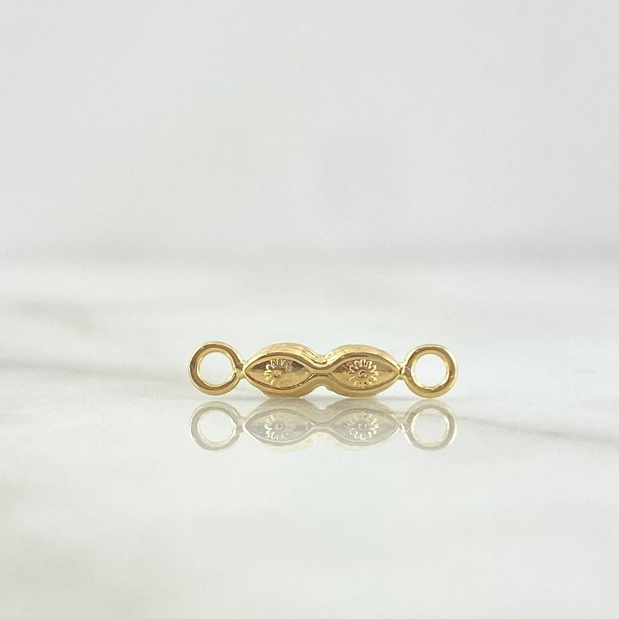 Herraje Ojos Santa Lucia 0.25gr / 1.5cm / Troquelado Liso Oro Amarillo ©