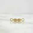 Herraje Ojos Santa Lucia 0.25gr / 1.5cm / Troquelado Liso Oro Amarillo ©