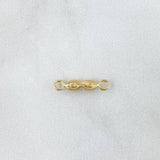 Herraje Ojos Santa Lucia 0.25gr / 1.5cm / Troquelado Liso Oro Amarillo ©