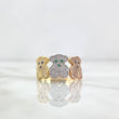 Anillo Trio Osos TS 4.15gr / T7 1/2 / Circones Blancos - Azules - Verdes - Negros Tres Oros ©