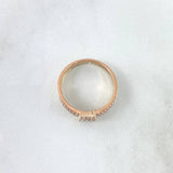 Anillo Trio De Moños 3.95gr / T7 1/4 / Circones Blancos Tres Oros