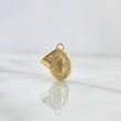 Dije Virgen de Guadalupe 0.55gr / 2cm / Troquelado Cargador Liso Oro Amarillo