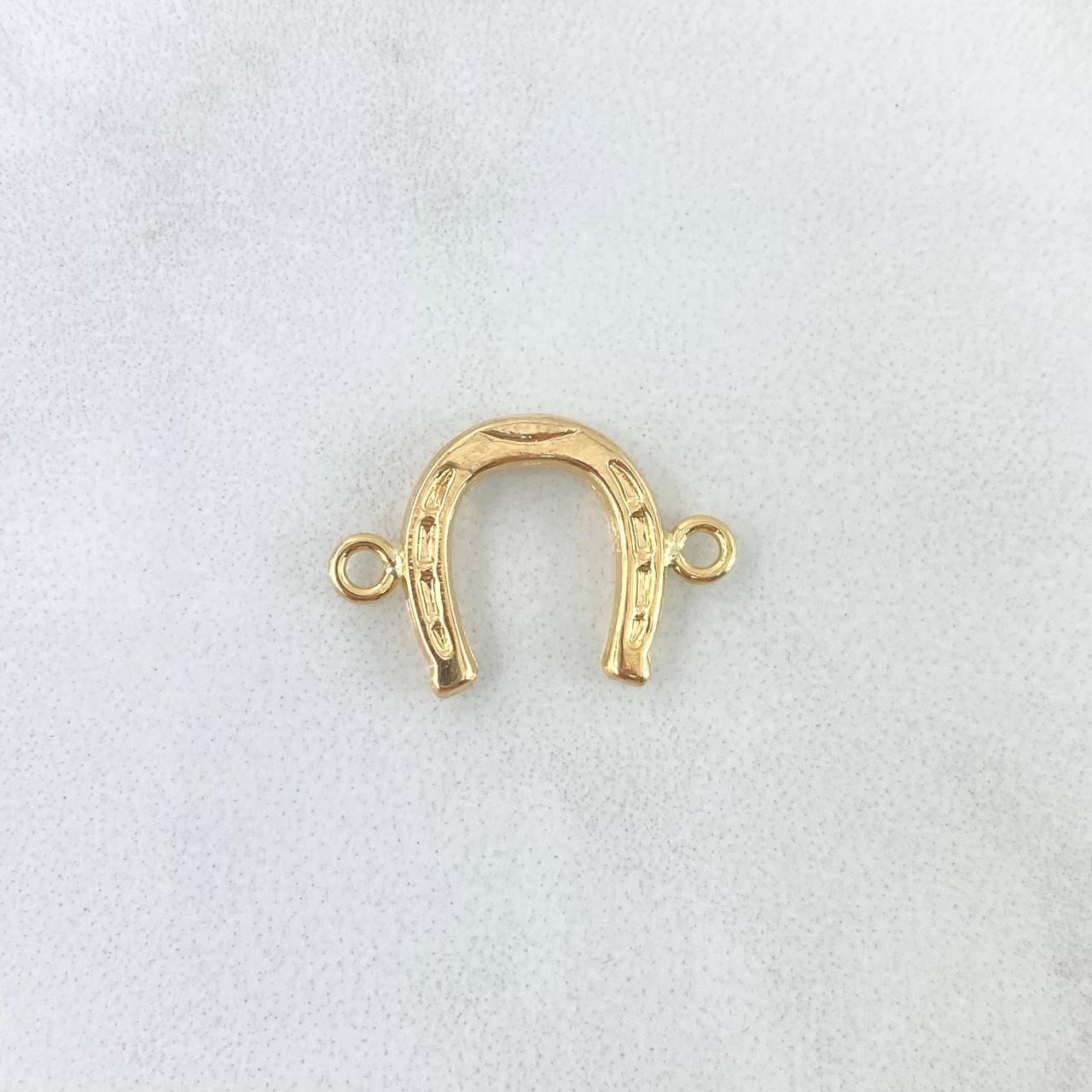 Herraje Herradura 0.65gr / 1.9cm / Troquelado Oro Amarillo