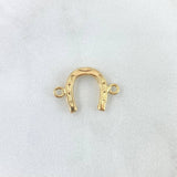 Herraje Herradura 0.65gr / 1.9cm / Troquelado Oro Amarillo