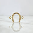 Herraje Herradura 0.65gr / 1.9cm / Troquelado Oro Amarillo