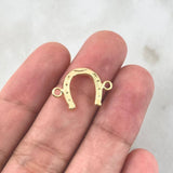 Herraje Herradura 0.65gr / 1.9cm / Troquelado Oro Amarillo