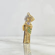 Dije San Judas Tadeo 4gr / 4.1cm / Circones Blancos Y Verdes Dos Oros Amarillo Blanco