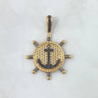 Dije Dije Ancla Timon Basteado 6.4gr / 4.5cm / Circones Negros Oro Amarillo