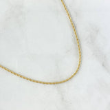 Cadena Lazo 1.6gr / 40cm / 1.6mm Oro Amarillo +3 18K