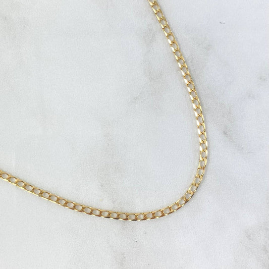 Cadena Panzer 13.7gr / 60cm / 3.3mm Oro Amarillo +1 18K ©