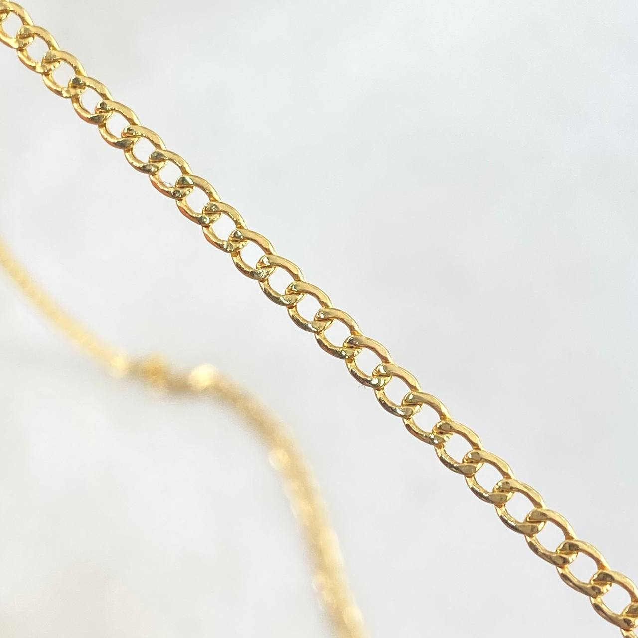 Cadena Cubana 3gr / 50cm / 2.4mm Oro Amarillo +1