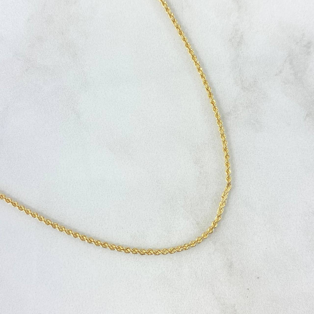 Cadena Lazo 1.7gr / 45cm / 1.6mm Oro Amarillo +3 (Oferta)