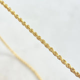 Cadena Lazo 1.7gr / 45cm / 1.6mm Oro Amarillo +3 (Oferta)