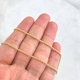 Cadena Lazo 1.3gr / 50cm / Oro Amarillo +3 18K *