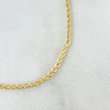 Cadena Lazo 1.7gr / 45cm / 1.6mm Oro Amarillo +3 (Oferta)