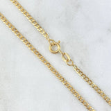 Cadena Cubana 3gr / 60cm / 2.4mm Oro Amarillo +0 18K