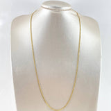Cadena Cubana 3gr / 60cm / 2.4mm Oro Amarillo +0 18K