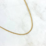 Cadena Cubana 3.45gr / 60cm / 2.3mm Oro Amarillo +0 18K