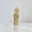 Dije San Judas Tadeo 9.45gr / 5.6cm / Circones Blancos - Verdes - Cafes Dos Oros Amarillo Blanco ©