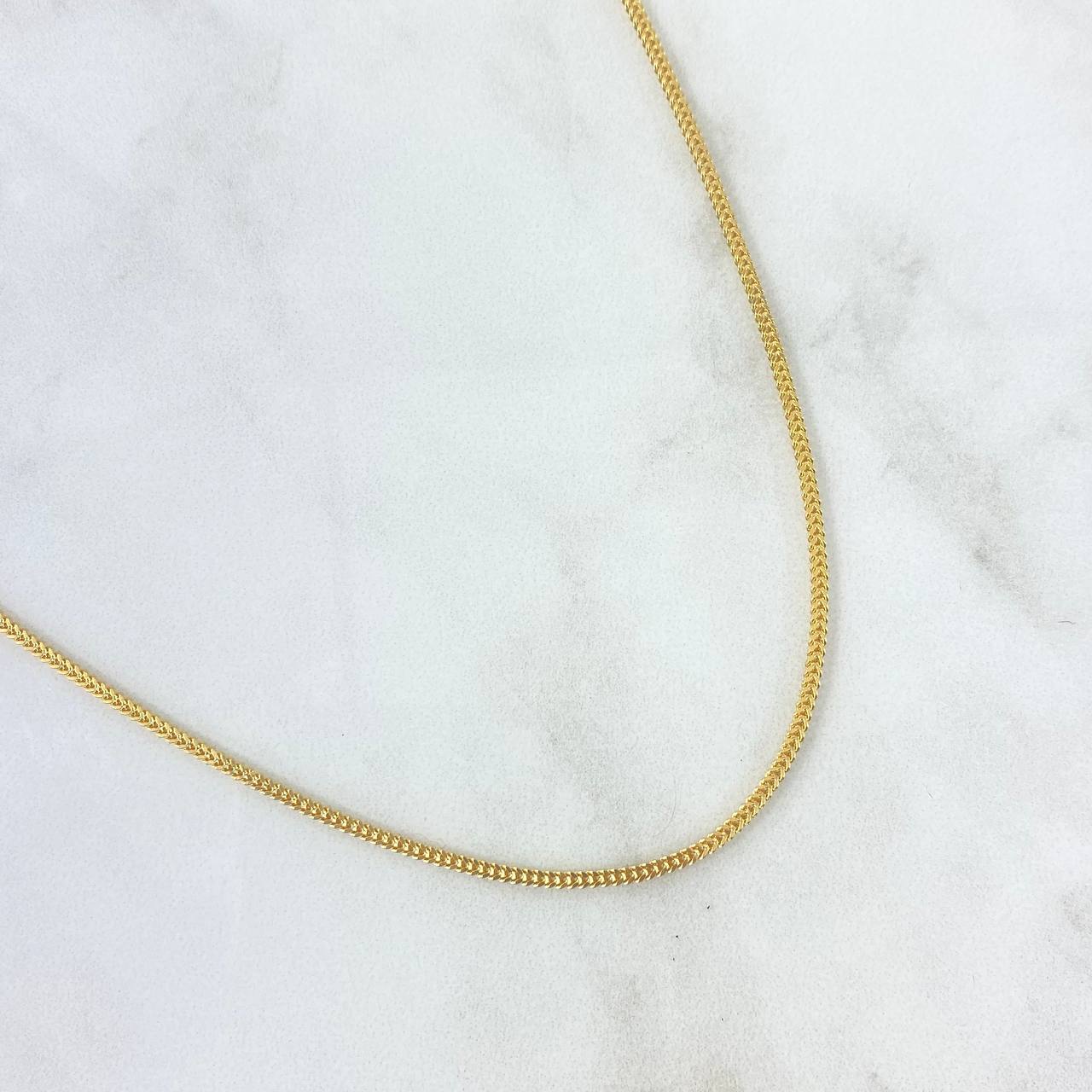 Cadena Franco 3.8gr / 50cm / 1.5mm Oro Amarillo +4