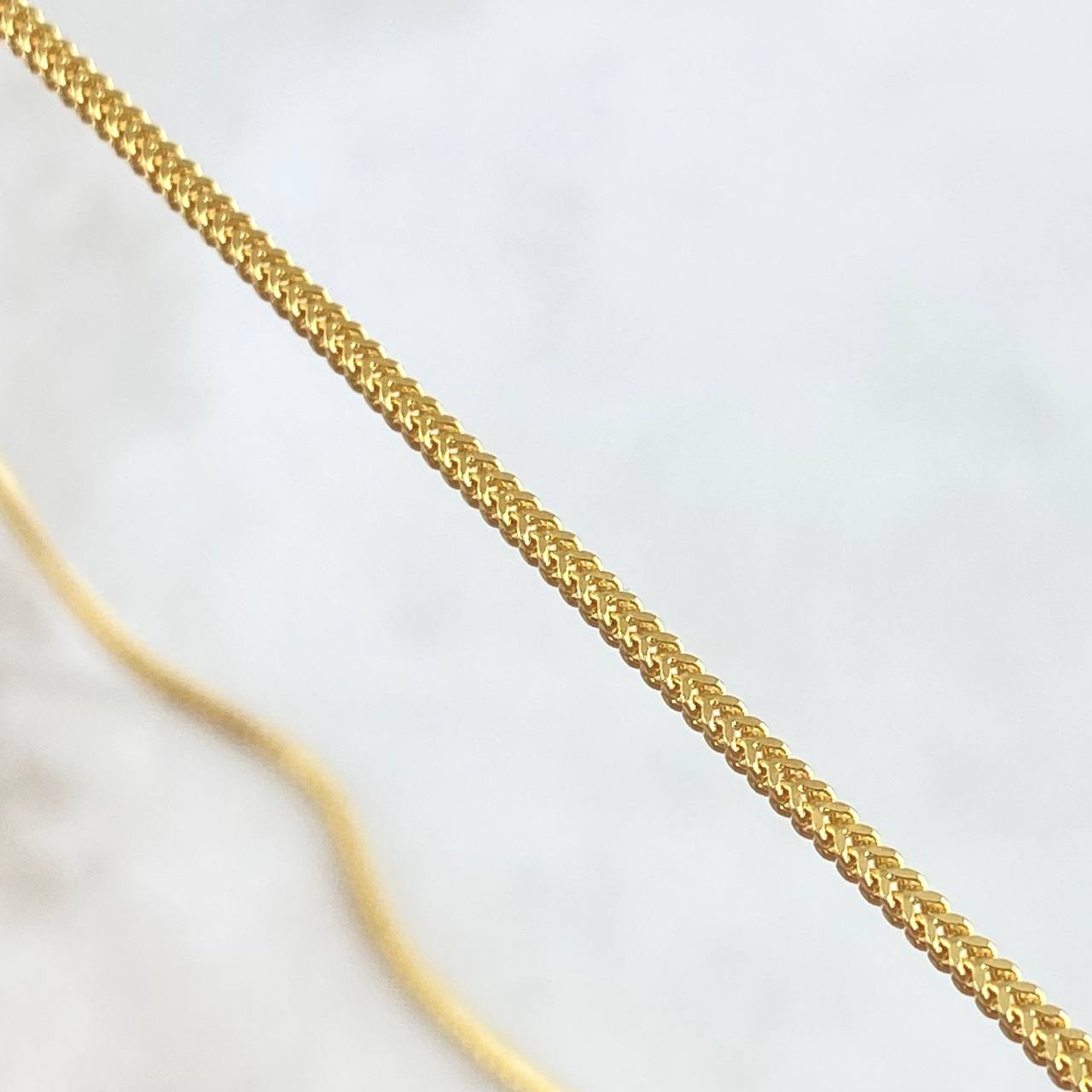 Cadena Franco 3.8gr / 50cm / 1.5mm Oro Amarillo +4