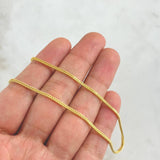 Cadena Franco 3.8gr / 50cm / 1.5mm Oro Amarillo +4