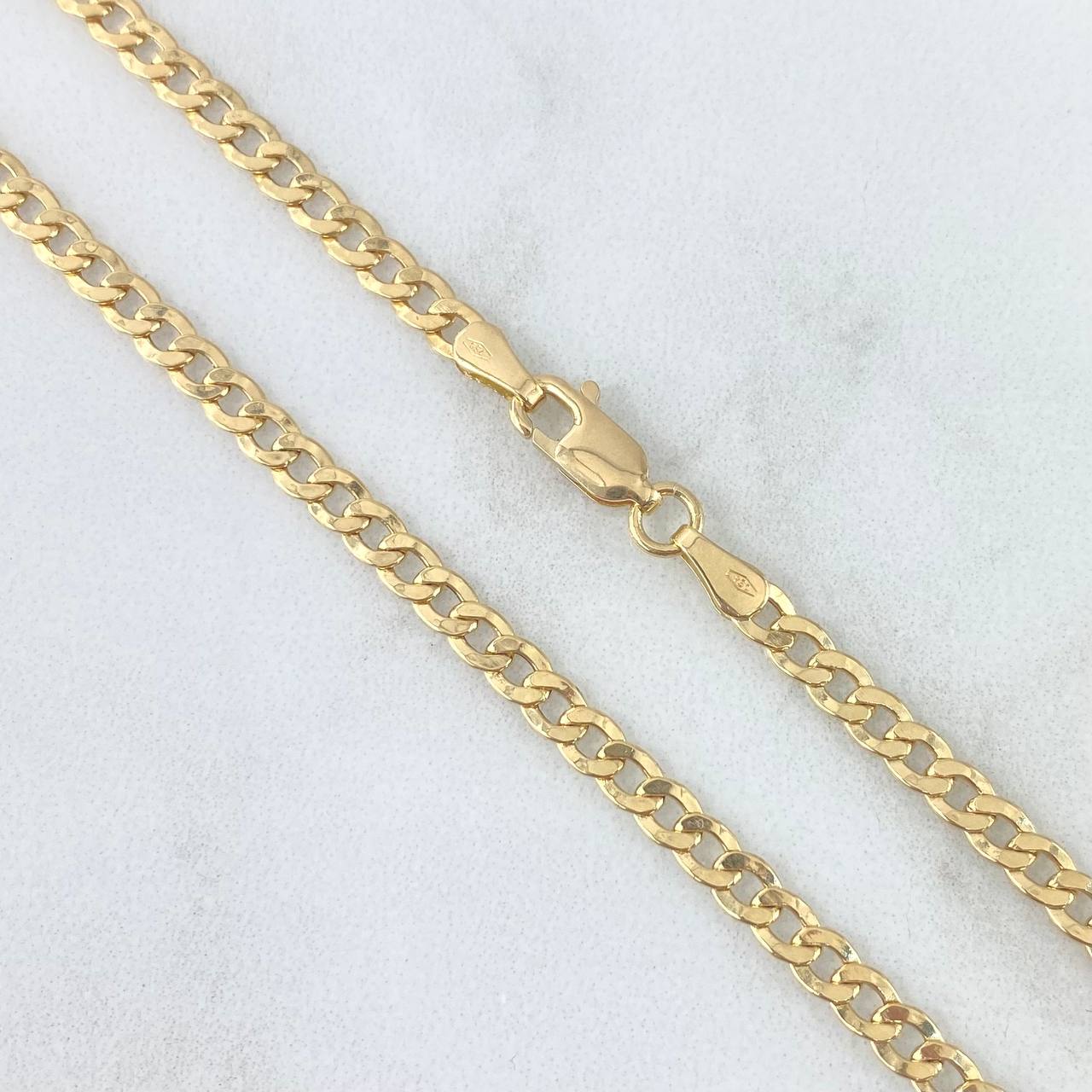 Cadena Cubana 6.25gr / 60cm / 3.2mm Oro Amarillo 18K *