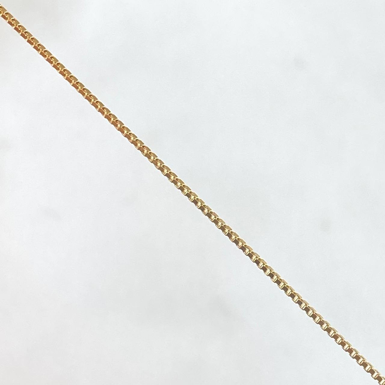 Cadena Veneciana 2.05gr / 50cm / 1mm Graduable Corazón Oro Amarillo +3